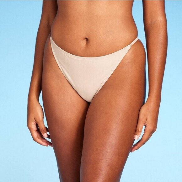 Women's Low-Rise Ultra Cheeky Bikini Bottom - Shade & Shore Tan Shine XL - Picture 1 of 1